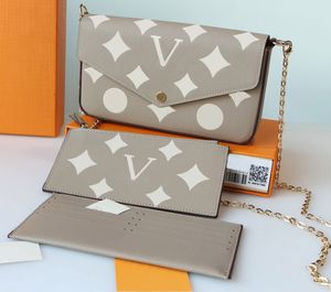 Fashion designer women shoulder bags luxury Pochette Felicie handbags leather flower letters chains crossbody ladies Empreinte purses with box Top-quality
