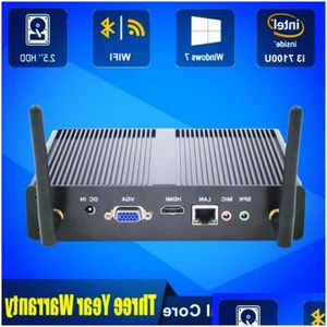 Mini PC Intel Core I3 7100U 6006U Pc Windows 10 Computer barebone Ddr3 24Ghz Dgekr Consegna di goccia Computer Accessori di rete Dhodm