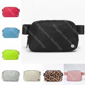 LuLu Bag Designer Everywhere Chest Belt Bag Nylon Yoga Sport Waistpack Fashion Solid Color Fanny Pack Water Proof Waist Bag
