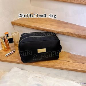 Designer Womens Traveling Makeup Bag Wash Handväska Polyester Double dragkedja stor kapacitet Kosmetiska väskor toalettartiklar