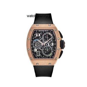 Luxury Mechanical Mens Swiss Made Sports Watches Livsstil inomhus Time Code Rose Gold RM72-01