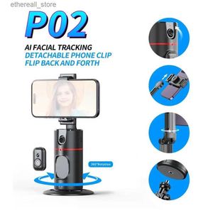 Stabilizers COOL DIER 2023 New 360 Rotation Gimbal Stabilizer Desktop AI Automatic Tracking gimbal With Remote shutter For Smartphone Q231116