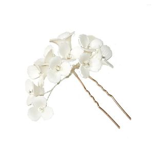 Hair Clips Barrettes Chinese Style Stick Vintage Long Tassel Chopsticks With Minimalist Pearl Leaves Drop Delivery Jewelry Hairjewelry Dhgke