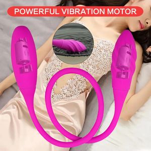 Vibratoren Vibrierendes Sexspielzeug für zwei Bullet Love Egg Vibratoren Double Penetration Frauen Klitoris Masturbator Plug Anal Stimulato 231116