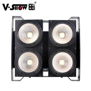 VSHOW 4 x 100W 4 Oczy Blinder LED chłodny i ciepły biały LED LED Profesjonalne oświetlenie sceniczne na imprezę DJ Disco