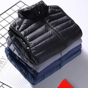 Men's Down Parkas Autumn Winter Men White Duck Down Vest Fashion Male Sleeveless Vest Jacket Warm Ultra Light Jacket Plus Size Men's Casual Jacket 231116