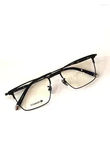 Okulary przeciwsłoneczne ramy Cody Sanderson Retold Men okularów tytanowe ultra światła kwadratowa szklanka krótkowzroczna CH5155 Classic Free Case