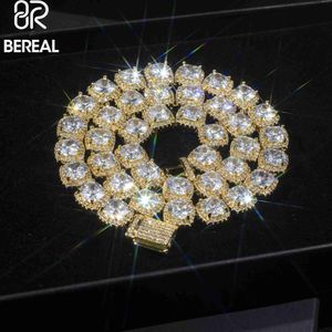 Miami Cuban Link Chain Jewelry Bracciale Hip Hop 925 Sterling Silver Vvs Moissanite Tennis Chain Custom Real Diamond 5mm Collana