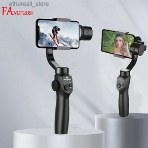 Stabilizatory Fangtuosi F10 Nowy 3-osiowy składany smartfon ręczny Gimbal Cell Fideo Record Vlog Stabilizator Vlog dla iPhone'a 14 Q231116