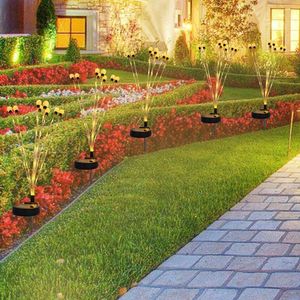 2st Lawn Walkway Lighting Waterproof Solar Decorative Pathway Landscape Lights Easy Installation Swing for Home Garden