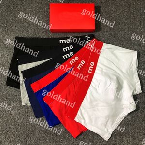 Cuecas masculinas clássicas respiráveis boxers designer sexy roupa interior masculina algodão confortável boxers