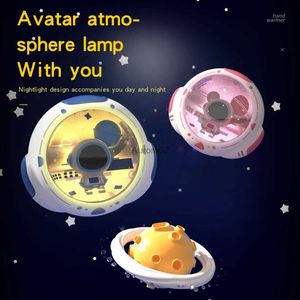 Rymdvärmare nya astronauthandvärmare USB uppladdningsbar mini bärbar nattljus rymdkapsel varm baby gåva yq231116