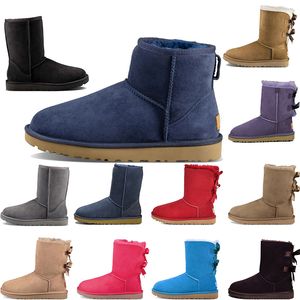 Women Winter Designer Fluffy Snow Boots Mini Australia Platform UG Boot Fur Slipper Ankel Wool Shoes Sheepskin Leather Classic Brand Casual Outside Out