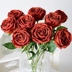 Dekorative Blumen, künstliche Blumen, einzelne Krone, Prinzessin, Rose, Hochzeitsdekoration, Pografie-Requisiten, Valentinstag, Urlaubsgeschenk