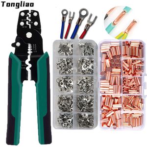 Pliers Multi-function Mini electric terminal crimping pliers With Wire stripping Cutting Hand Crimping Tool Multiple connector kits 230414