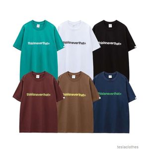 デザイナーのファッション服の高級ティーTシャツthisisneverthat niche wang yibo同じ手紙印刷されたゆるい袖のTシャツの男性女性夏