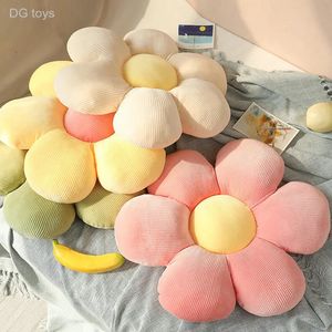 Plush Keychains DG Stuffed Six Petal Flower Cushion Girly Room Decor Sunflower Pillow Bay Window Pink Sit for Kids Bedroom Seat 231116