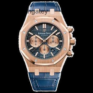 AP Swiss Luxury Watch AP Royal Oakシリーズ26331自動マシン41mmメンズ26331or.oo.d315cr.01ブループレートベルト