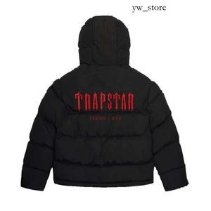 Trapstar London Decoded Hooded Puffer 2.0 Gradient Black Jacket Embroidered Thermal Hoodie Men Winter Coat Tops 21 172