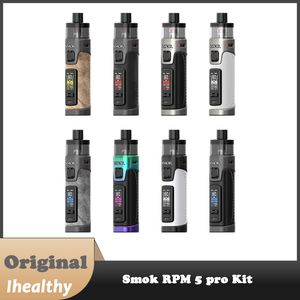 SMOK RPM 5 Pro Kit 80W com 6,5ml RPM-5 Pod RPM3 0,15/0,23ohm Bobina em malha alimentada por um único vaporizador de controle de fluxo de ar contínuo de bateria externa 18650