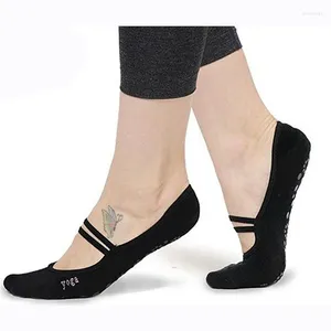 Athletic Socks Sports Yoga Slipper Women Anti Slip Cotton Cycling Ladies Pilates Balet Obraz Pracownik Profesjonalisty taniec