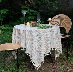 Tabela de mesa estilo nórdico impressão de flor pequena luz de luxo insanda festa decorada capa