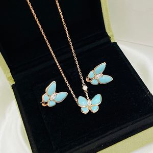 four leaf clover suit necklace Natural Shell Gemstone Gold Plated 18K designer for woman T0P Advanced Materials luxury jewelry European size anniversary gift 002