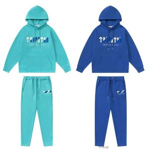 Sweatshirts Erkek Kadın Tasarımcı Hoodies Moda Sokak Giyim Amerikan Moda Trapstar Yeni Beyaz Blue Havlu Nakış Mektubu Peluş Kapşonlu Kazak Pantolon Günlük SP