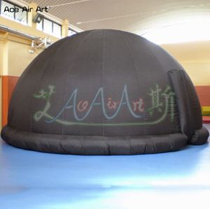 Niestandardowy pojedynczy pierścień nadmuchiwane kopule planetarium naukę namiotu Igloo z jednym systemem drzwi do edukacji w Muzeum Astronomii