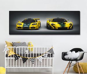 McLaren Supercar Racing Car Plakat malarstwo płótno druk Nordic Decor Decor Wall Art Picture do salonu Frameless2132339