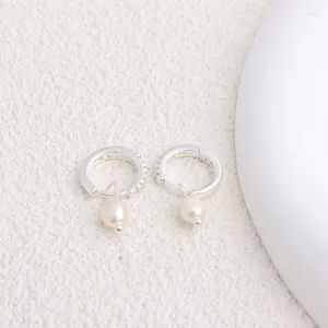 Orecchini a cerchio Minar di alta qualità 14mm lucido CZ zircone per le donne Mujer 14K oro reale argento placcato ottone orecchino di perla d'acqua dolce