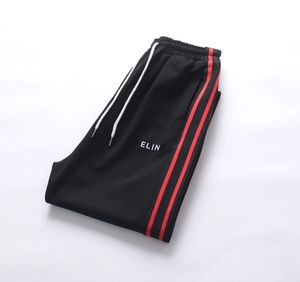 Calças de grife masculinas preto tecnologia velo treino moletom masculino calças de moletom largas grossas calças de cor sólida calças hip hop calças de movimento para corredores casuais masculinos tamanho S-XL