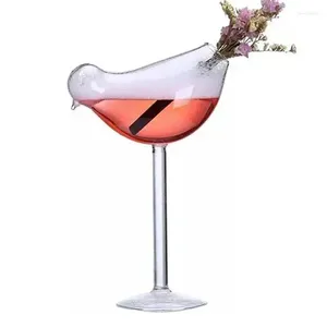 Wine Glasses Bird Cocktail Glass Champagne Creative Molecular Smoked Goblet Party Bar Drinking Cup For Kitchen