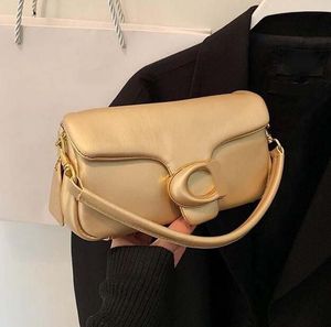 Kobiety na ramię Mała kwadratowa torebka designerska skórzana klapa metalowa klamra damska torba crossbody 251