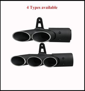51mm Universal Motorcycle Double Hole Exhaust Muffler Pipe For Yamaha R6 1 Kawasaki Z750 800 Honda CBR100020329298521