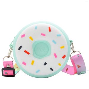 Wallets Children's Coin Bags Donuts Silicone Cute Children Messenger For Little Boys And Girls