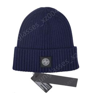 Stones Beanie Designer Adası En Kaliteli Şapka Şapkaları Erkek ve Kadınlar Beanie Sonbahar/Kış Termal Örgü Şapkası Kayak Markası Bonnet Yüksek Kalite Ekose Kafatası Şapkası