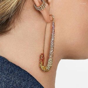 Stud Earrings Rongho Crystal Pins For Women Punk Jewelry Metal Pin Earring Femme Brincos Hiphop Bijoux 2023