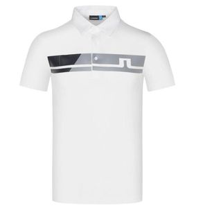 İlkbahar Yaz Yeni Erkekler Kısa Kollu Golf Tişört Beyaz veya Siyah Spor Kıyafetleri Açık Dol Leisure Golf Gömlek