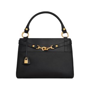 Kvinnor Tygväska Designer Bag Calfskin Shopping Bag Crossbody Bag Axel Handväska Purse Lambskin Foder Metallic Hooks Gold Hardware Padlock Löstagbar lång rem