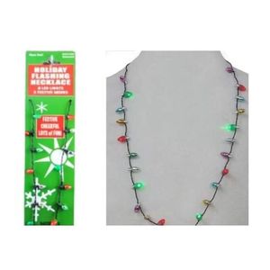 Altri articoli per feste per eventi Collana a led Collane Bracciale con ciondolo Lampeggiante Perline Giocattoli luminosi Regalo di Natale Fornitore di feste Drop Del Dhdqd