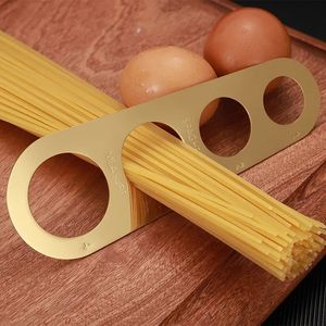 Easy Clearing Pasta Ruler Measuring Tool 4 Serving Portion Stainless Steel Spaghetti Measurer Household Kitchen Cooking Supplies