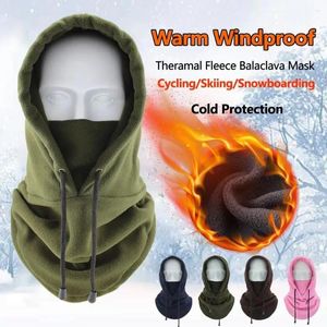 Bandanas polar velo masculino balaclava chapéu de inverno gorros mais quente à prova de vento rosto cheio máscara de esqui bonés masculino bonnets para mulher homem