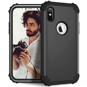 Custodia rigida Armor protettiva per tutto il corpo, resistente agli urti, PC e morbida copertura in gomma siliconica per iPhone 12 Pro MAX/iPhone 12/12 Pro 6.1/12 mini 5.4 /11/11 Pro/XS/XR/SE/6S/7/8 Plus