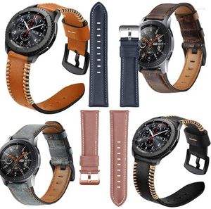 Titta på band äkta läderrem för Huawei 4 GT 3 2 Pro Band Belt 48mm 43mm 42mm 46mm knoppar Ultimate Runner Watchband