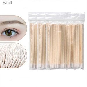 Cotton Swab 100-500pcs Lint Free Micro Brushes Wood Cotton Buds Swab Disposable Ultra-small Cotton Swab Eyelash Extension Glue Removing ToolL231116