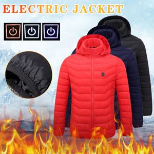 Utomhusjackor hoodies kvinnors vinter USB smart varm klädjacka stående krage sängkläder huva varm jacka solid tjock varm varumsjacka 231116