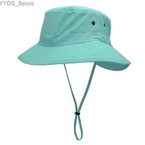ワイドブリムハットバケツ帽子コネチールメンズ女性軽量UPF 50+ワイドブリムサファリクイックドライハット女性UV保護釣り帽子ストラップクールYQ231116