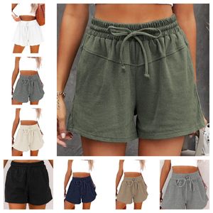 Женские повседневные брюки Capri Shorts Летние повседневные удобные мягкие школьники эластичная талия, шорты, S-3XL