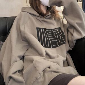 Kadın Hoodies Sweatshirts Kış Kadın Sweatshirt Sıcak Kürk Çizeli Katlar Y2K Üstleri Kore moda hip hop sokak kıyafetleri gevşek 231115